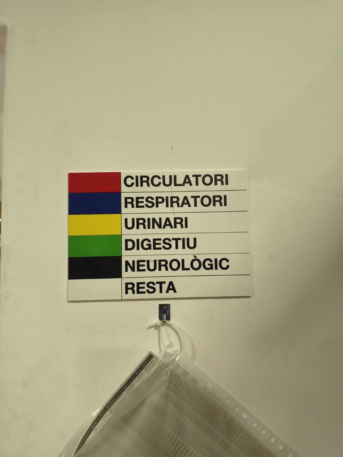 Codi de colors organitzatiu del magatzem